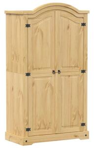 VidaXL Corona Gardróbszekrény - Tömör Fenyőfa - 102x52x186 cm