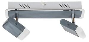 Beltéri led karos spotlámpa 10w 640lm 3000k szürke marcus