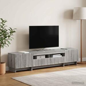 5 darabos LED TV szekrény Szürke Sonoma Szerelt Fa