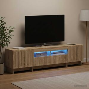 3 darabos LED TV szekrény EDE Sonoma Tölgy Szerelt Fa