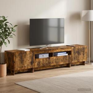 5 darabos LED TV szekrény Füstös Tölgy Szerelt Fa