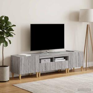 3 darabos LED TV szekrény DELFT Szürke Sonoma Szerelt Fa