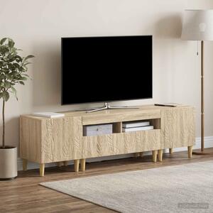 3 darabos LED TV szekrény DELFT Sonoma Tölgy Szerelt Fa