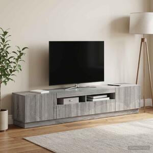 LED TV szekrény HOORN 3 db Szürke Sonoma Szerelt Fa
