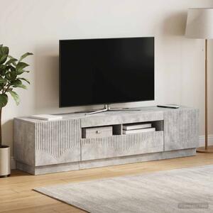 LED TV szekrény HOORN 3 db Betonszürke Szerelt Fa
