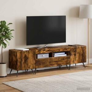 LED TV szekrény BREDA 3 db Füstös Tölgy Szerelt Fa