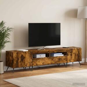 LED TV szekrény BREDA 3 db Füstös Tölgy Szerelt Fa