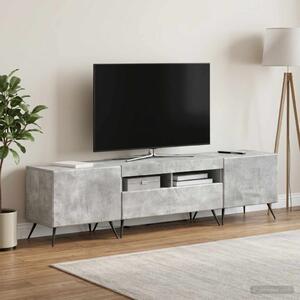 LED TV szekrény BREDA 3 db Betonszürke Szerelt Fa