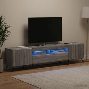 LED TV szekrény BREDA 3 db Szürke Sonoma Szerelt Fa