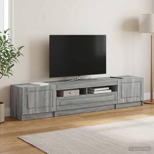 LED TV szekrény UTRECHT 3 db Szürke Sonoma Szerelt Fa