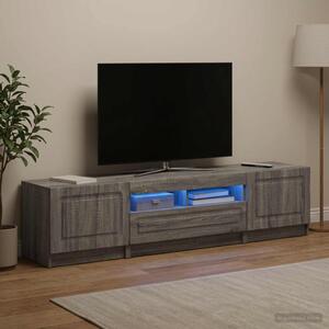 LED TV szekrény UTRECHT 3 db Szürke Sonoma Szerelt Fa