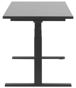 Elektromosan Állítható Magasságú Fekete Íróasztal 130 x 72 cm DESTIN II