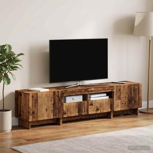 3 darabos LED TV szekrény EDE Antik Fa Szerelt Fa