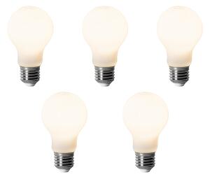 5 darabos E27 dimmelhető LED izzó készlet A60 Opál 7W 806 lm 3000K