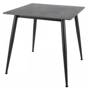 Étkezőasztal RION 80x80 cm kerámialappal, fekete márvány