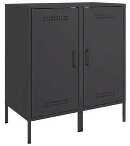 VidaXL Ipari Fém Tárolószekrény Szett - 2 db - Fekete - 36x39x79 cm