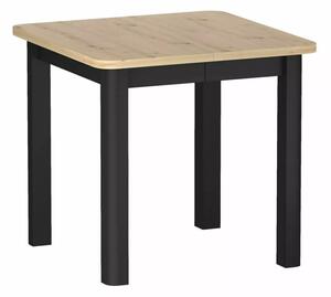 Oskar Bővíthető Étkezőasztal Laminált Tölgy Artisan Fekete