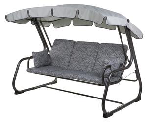 Kerti hintaágy Patio Ravenna Premium szürke levelek