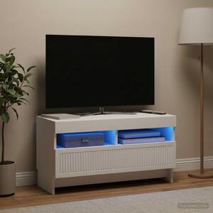 LED TV szekrény ALKMAAR 81 x 35 x 43 cm Fehér Szerelt Fa