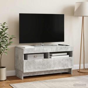 LED TV szekrény ALKMAAR 81 x 35 x 43 cm Betonszürke Szerelt Fa