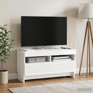 LED TV szekrény ALKMAAR 81 x 35 x 43 cm Magasfényű Fehér