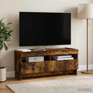 LED TV szekrény EDE 100 x 35 x 43 cm Füstös Tölgy Szerelt Fa
