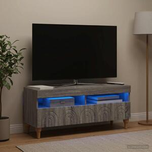 LED TV szekrény ALKMAAR 100 x 35 x 43 cm Szürke Sonoma