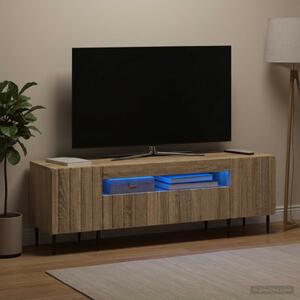 LED TV szekrény ZWOLLE 153 x 35 x 43 cm Sonoma Tölgy Szerelt Fa