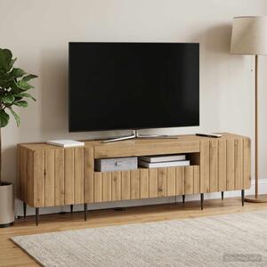LED TV szekrény ZWOLLE 153 x 35 x 43 cm Kézműves Tölgy