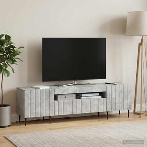 LED TV szekrény ZWOLLE 153 x 35 x 43 cm Betonszürke Szerelt Fa