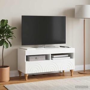 LED TV szekrény ALKMAAR 81 x 35 x 43 cm Magasfényű Fehér