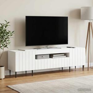 LED TV szekrény ZWOLLE 153 x 35 x 43 cm Fehér Szerelt Fa
