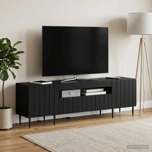 LED TV szekrény ZWOLLE 153 x 35 x 43 cm Fekete Szerelt Fa