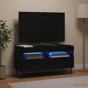 LED TV szekrény ZWOLLE 81 x 35 x 43 cm Fekete Szerelt Fa