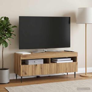 LED TV szekrény ZWOLLE 100 x 35 x 43 cm Kézműves Tölgy