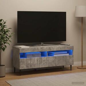 LED TV szekrény ZWOLLE 100 x 35 x 43 cm Betonszürke Szerelt Fa