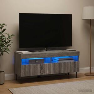 LED TV szekrény ZWOLLE 100 x 35 x 43 cm Szürke Sonoma