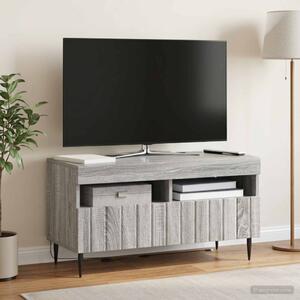 LED TV szekrény ZWOLLE 81 x 35 x 43 cm Szürke Sonoma Szerelt Fa