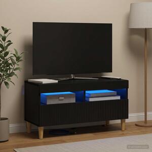 LED TV szekrény ARNHEM 81 x 35 x 43 cm Fekete Szerelt Fa