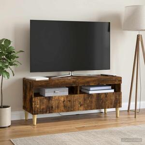 LED TV szekrény ARNHEM 100 x 35 x 43 cm Füstös Tölgy Szerelt Fa
