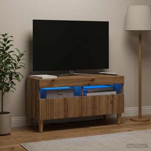 LED TV szekrény ARNHEM 81 x 35 x 43 cm Kézműves Tölgy