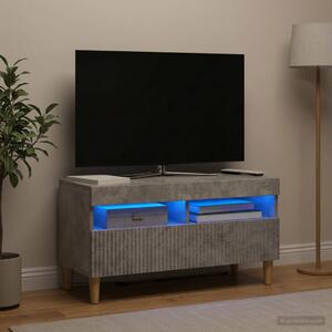 LED TV szekrény ARNHEM 81 x 35 x 43 cm Betonszürke Szerelt Fa