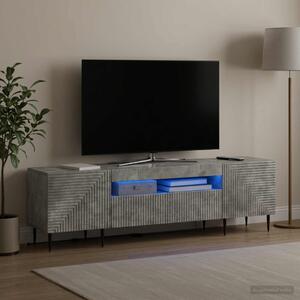 LED TV szekrény HAARLEM 153 x 35 x 43 cm Betonszürke Szerelt Fa