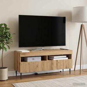 LED TV szekrény HAARLEM 100 x 35 x 43 cm Kézműves Tölgy