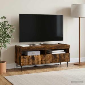 LED TV szekrény HAARLEM 100 x 35 x 43 cm Füstös Tölgy