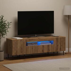 LED TV szekrény HAARLEM 153 x 35 x 43 cm Kézműves Tölgy