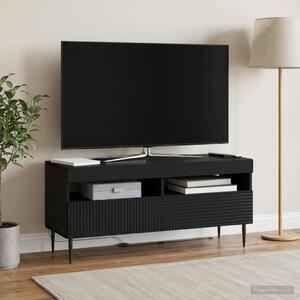 LED TV szekrény HAARLEM 100 x 35 x 43 cm Fekete Szerelt Fa