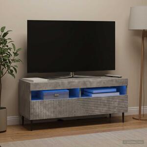 LED TV szekrény HAARLEM 100 x 35 x 43 cm Betonszürke Szerelt Fa