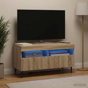 LED TV szekrény HAARLEM 81 x 35 x 43 cm Sonoma Tölgy Szerelt Fa