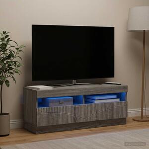 LED TV szekrény Szürke Sonoma Szerelt Fa